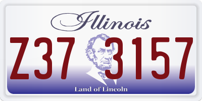 IL license plate Z373157