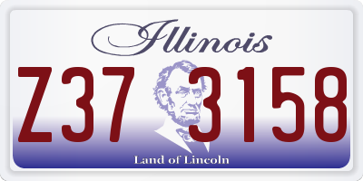 IL license plate Z373158