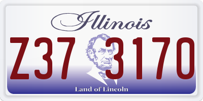 IL license plate Z373170