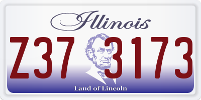 IL license plate Z373173
