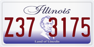 IL license plate Z373175