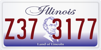 IL license plate Z373177