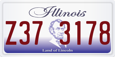 IL license plate Z373178