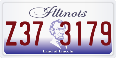 IL license plate Z373179