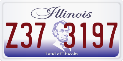 IL license plate Z373197