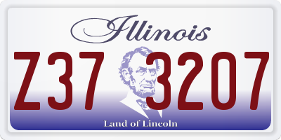 IL license plate Z373207