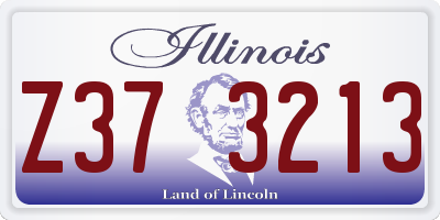 IL license plate Z373213