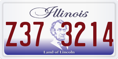 IL license plate Z373214
