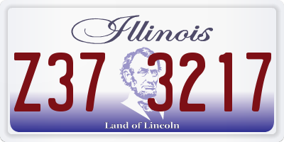 IL license plate Z373217