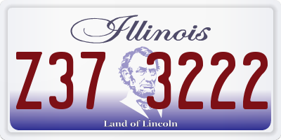 IL license plate Z373222