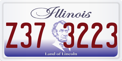 IL license plate Z373223