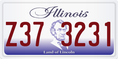 IL license plate Z373231