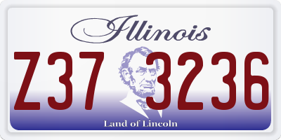 IL license plate Z373236