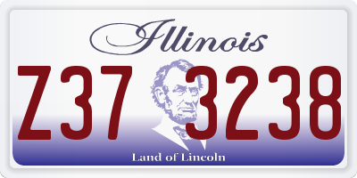 IL license plate Z373238