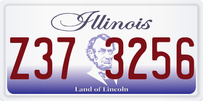 IL license plate Z373256