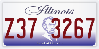 IL license plate Z373267
