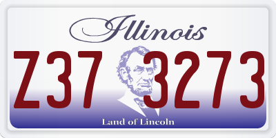 IL license plate Z373273