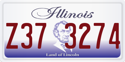 IL license plate Z373274