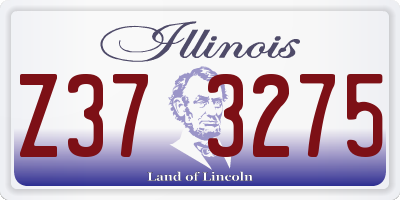 IL license plate Z373275