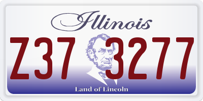 IL license plate Z373277