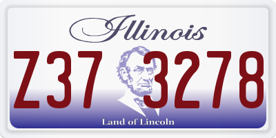 IL license plate Z373278
