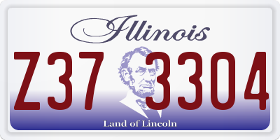 IL license plate Z373304