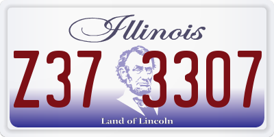 IL license plate Z373307