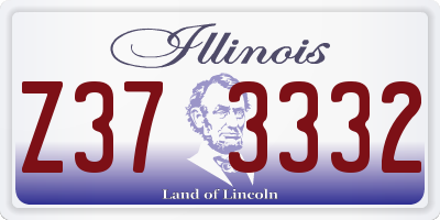 IL license plate Z373332