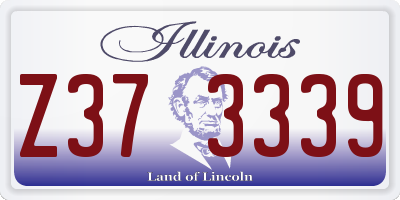 IL license plate Z373339