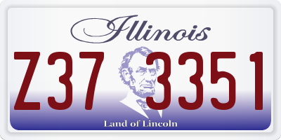IL license plate Z373351
