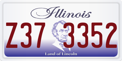 IL license plate Z373352