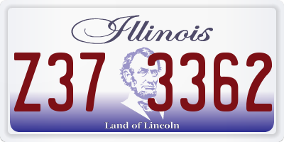 IL license plate Z373362