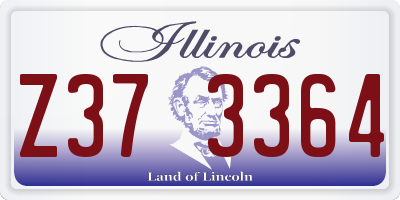 IL license plate Z373364