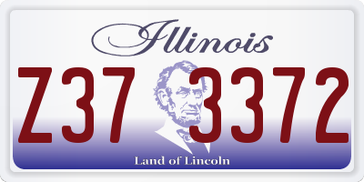IL license plate Z373372