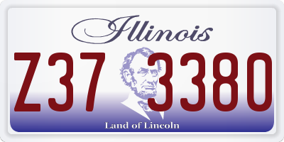 IL license plate Z373380