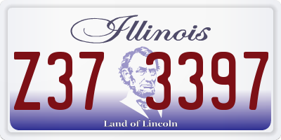 IL license plate Z373397