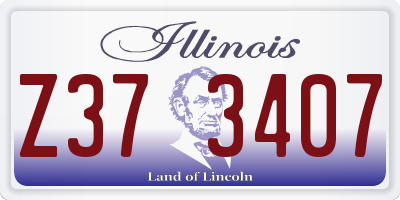 IL license plate Z373407