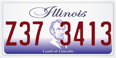 IL license plate Z373413