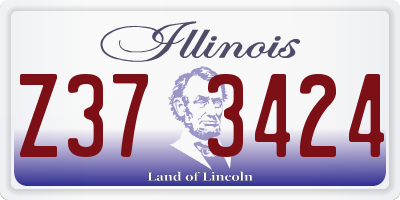 IL license plate Z373424