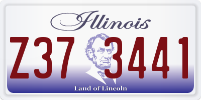 IL license plate Z373441