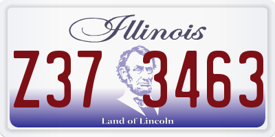 IL license plate Z373463