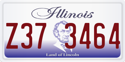 IL license plate Z373464