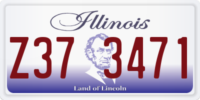 IL license plate Z373471
