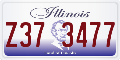 IL license plate Z373477