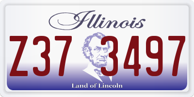 IL license plate Z373497
