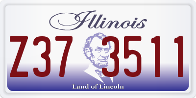 IL license plate Z373511