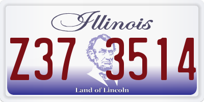 IL license plate Z373514