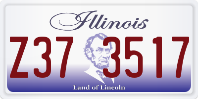 IL license plate Z373517