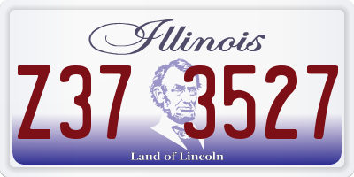 IL license plate Z373527