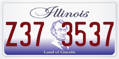 IL license plate Z373537
